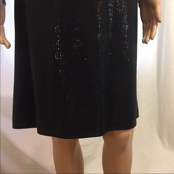 ST. JOHN NEW WITH TAGS COCKTAIL DRESS COMPLETE DRESS IS SPARKLING PAILLETTES - Picture 4 of 10